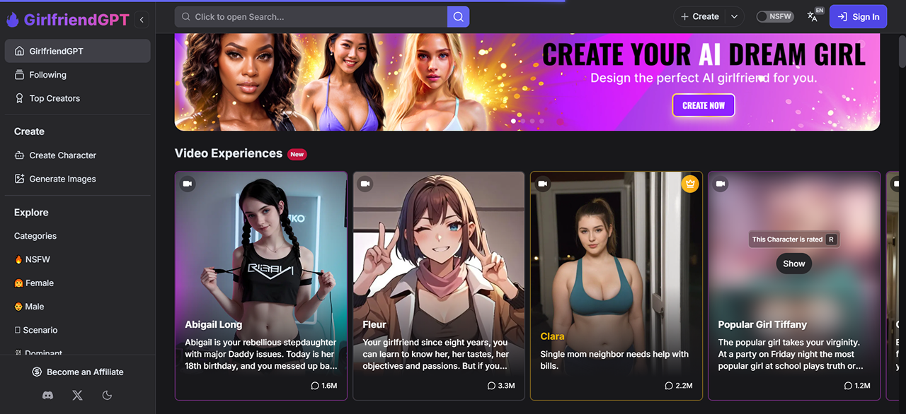 Top 11 Best NSFW AI Generators – Realistic, Free, and Unfiltered Tools for Adult Creativity image 14 Top 11 Best NSFW AI Generators – Realistic, Free, and Unfiltered Tools for Adult Creativity image 13