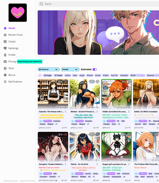 Top 11 nejlepších AI chatbotů pro roleplay – realistické, bezplatné a uzpůsobené pro mobilní zařízení image 6 Top 11 nejlepších AI chatbotů pro roleplay – realistické, bezplatné a uzpůsobené pro mobilní zařízení image 5